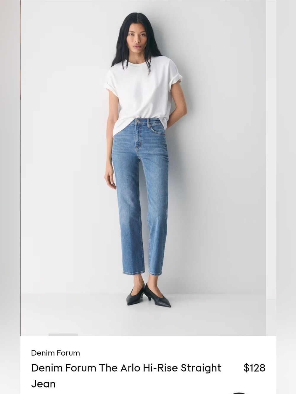 Aritzia Denim Forum Arlo Hi-Rise Straight